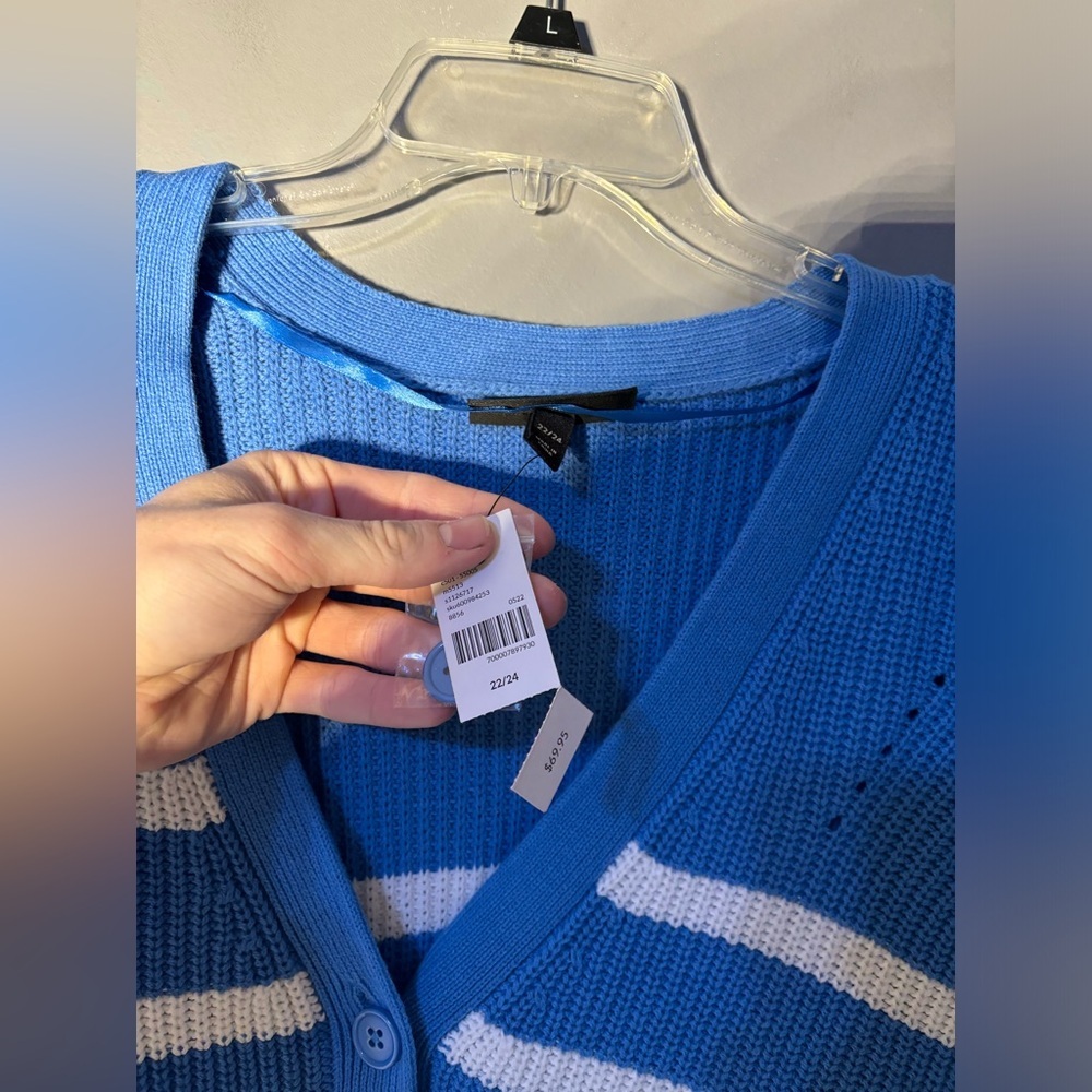 Lane Bryant Classic Button-Front Cropped Cardigan Size 22/24 - Picture 5 of 6